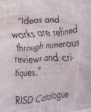 Pencil Chair Drag: front, RISD catalogue. Pencil Chair Drag: front, RISD catalogue.